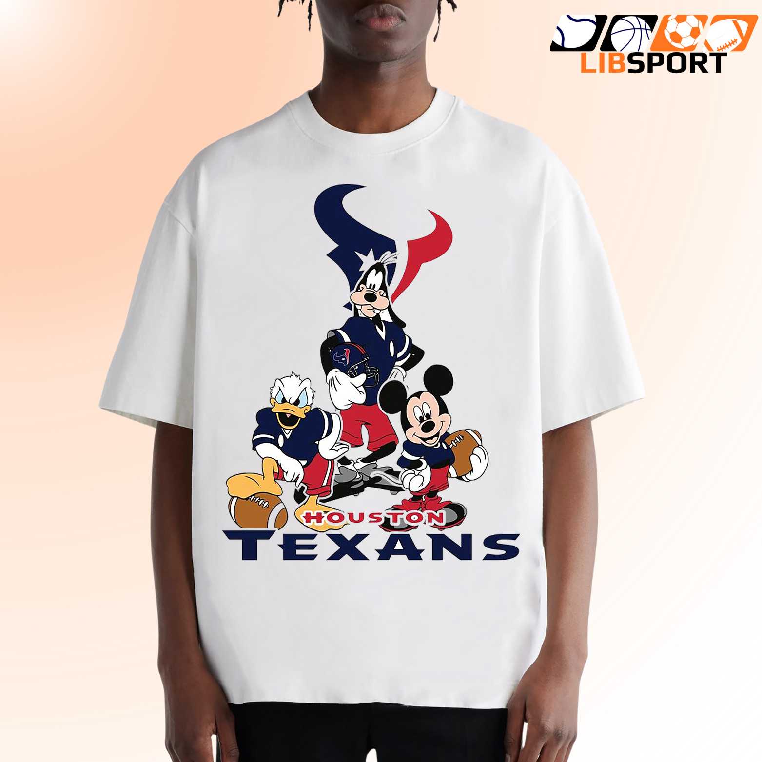 Houston Texans Babies T Shirt, Disney Nfl Graphic Tee, Unisex Texans Streetwear Shirt